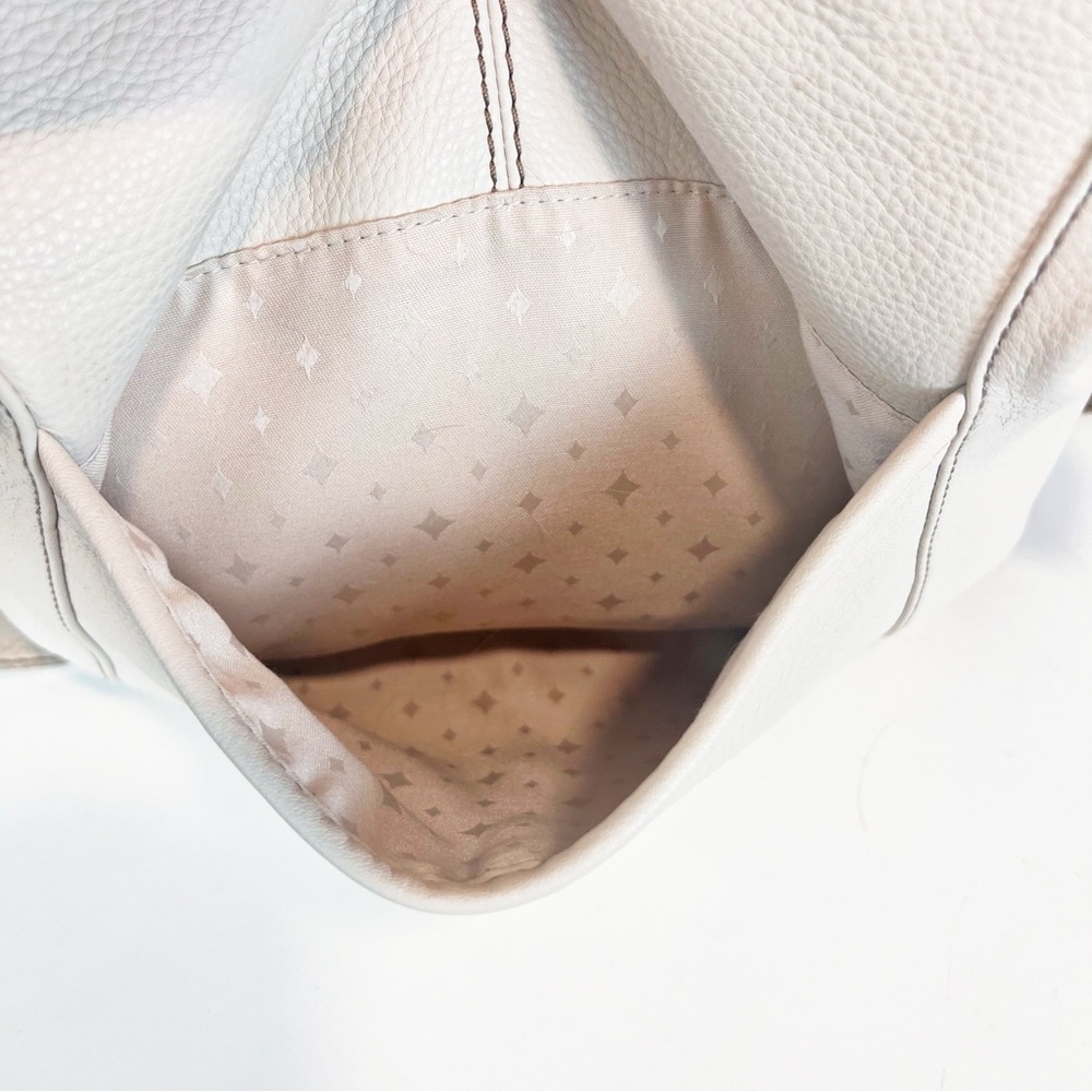 Vintage Fossil Crossbody White Textured Leather Multi Pocket Adjustable Strap - Picture 6 of 15